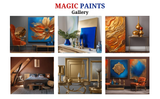 Metallic Paint by Magic Paints – Premium sparkling effect for multi surface use