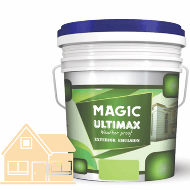 Exterior Emulsion Paint by Magic Paints – Durable protective finish in Light Beige shade