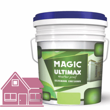 Exterior Emulsion Paint by Magic Paints – Durable protective finish in Light Beige shade