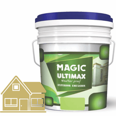 Exterior Emulsion Paint by Magic Paints – Durable protective finish in Light Beige shade
