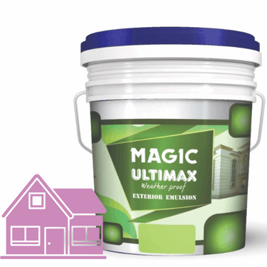 Exterior Emulsion Paint by Magic Paints – Durable protective finish in Light Beige shade