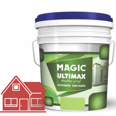 Exterior Emulsion Paint by Magic Paints – Durable protective finish in Light Beige shade