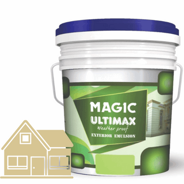 Exterior Emulsion Paint by Magic Paints – Durable protective finish in Light Beige shade