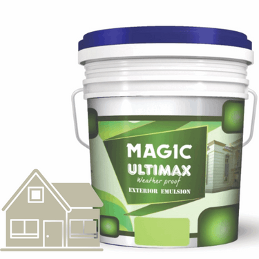 Exterior Emulsion Paint by Magic Paints – Durable protective finish in Light Beige shade