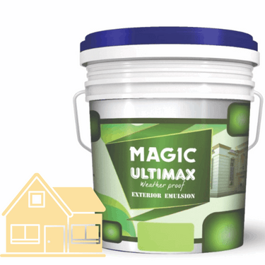 Exterior Emulsion Paint by Magic Paints – Durable protective finish in Light Beige shade