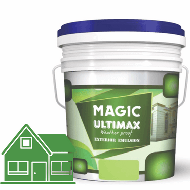 Exterior Emulsion Paint by Magic Paints – Durable protective finish in Light Beige shade