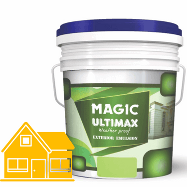 Exterior Emulsion Paint by Magic Paints – Durable protective finish in Light Beige shade