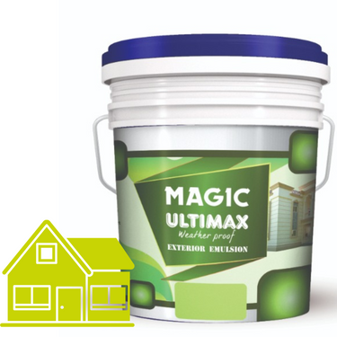 Exterior Emulsion Paint by Magic Paints – Durable protective finish in Light Beige shade