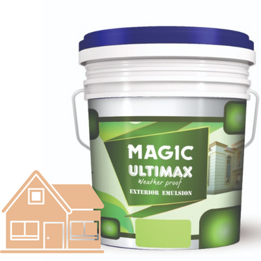 Exterior Emulsion Paint by Magic Paints – Durable protective finish in Light Beige shade