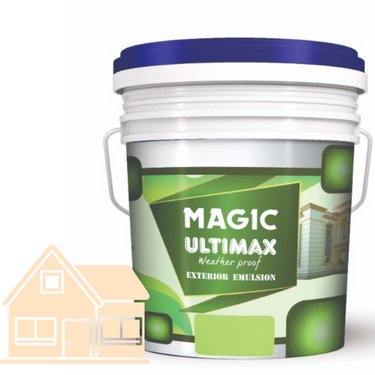 Exterior Emulsion Paint by Magic Paints – Durable protective finish in Light Beige shade