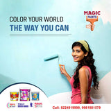 MAGIC PAINTS Acrylic Distemper Paint Smooth Matte Finish