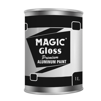 Magic Silvio Aluminum Paint Dual Pack – Metallic Finish | Separate Paste & Medium | Ideal for Metal