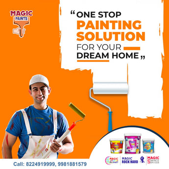 Ajooba Acrylic Distemper premium interior wall paint with excellent coverage, smooth matte finish, vibrant colors, easy application, and long-lasting durability for homes, offices, and commercial spaces.