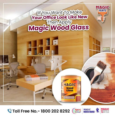 Magic Paints Wood Gloss 1KPU – Premium PU Finish for Wooden Surfaces