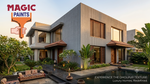Magic Paints Dholpur wall texture paint with a premium natural sandstone-inspired finish for interior and exterior walls, offering excellent adhesion, weather resistance, long-lasting durability, and an elegant architectural appearance.