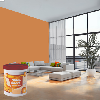 Magic Smart Interior Acrylic Emulsion Paint For A Smooth, Orange Grove 10 Liters