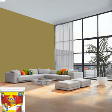 Magic Paints Acrylic Distemper premium interior wall paint offering excellent coverage, smooth matte finish, vibrant colors, easy application, and long-lasting durability for residential and commercial interiors.