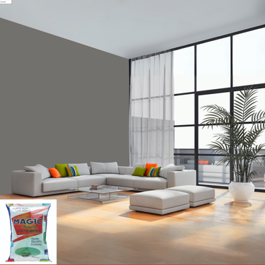 Magic Paints Acrylic Distemper premium interior wall paint offering excellent coverage, smooth matte finish, vibrant colors, easy application, and long-lasting durability for residential and commercial interiors.