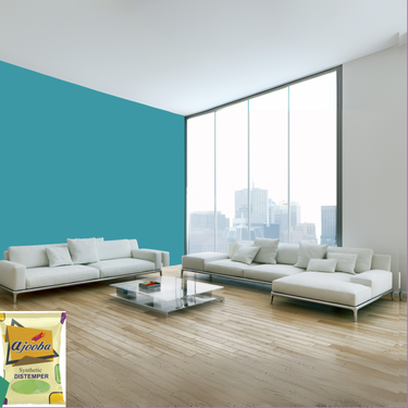 Ajooba Synthetic Distemper premium interior wall paint offering excellent coverage, smooth matte finish, vibrant colors, easy application, superior adhesion, and long-lasting durability for residential and commercial interiors.