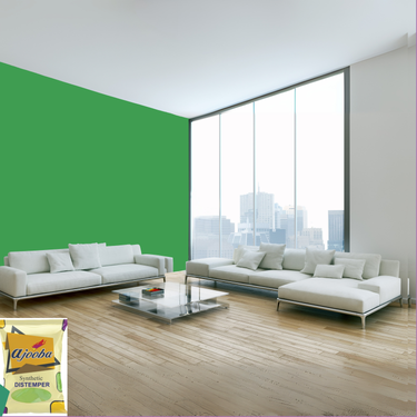 Ajooba Synthetic Distemper premium interior wall paint offering excellent coverage, smooth matte finish, vibrant colors, easy application, superior adhesion, and long-lasting durability for residential and commercial interiors.