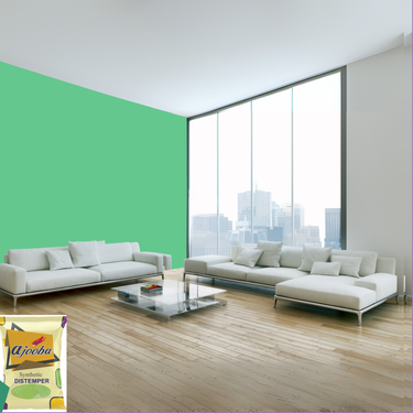 Ajooba Synthetic Distemper premium interior wall paint offering excellent coverage, smooth matte finish, vibrant colors, easy application, superior adhesion, and long-lasting durability for residential and commercial interiors.