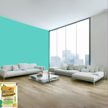 Ajooba Synthetic Distemper premium interior wall paint offering excellent coverage, smooth matte finish, vibrant colors, easy application, superior adhesion, and long-lasting durability for residential and commercial interiors.