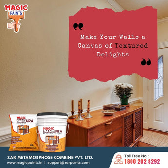 Magic Rustic Wall Texture Paint by Magic Paints – Decorative earthy effect for Bedroom Walls